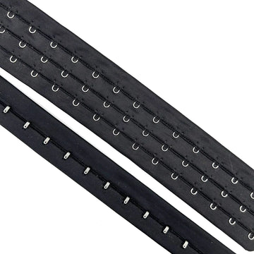 3 rows big fastener bra hook