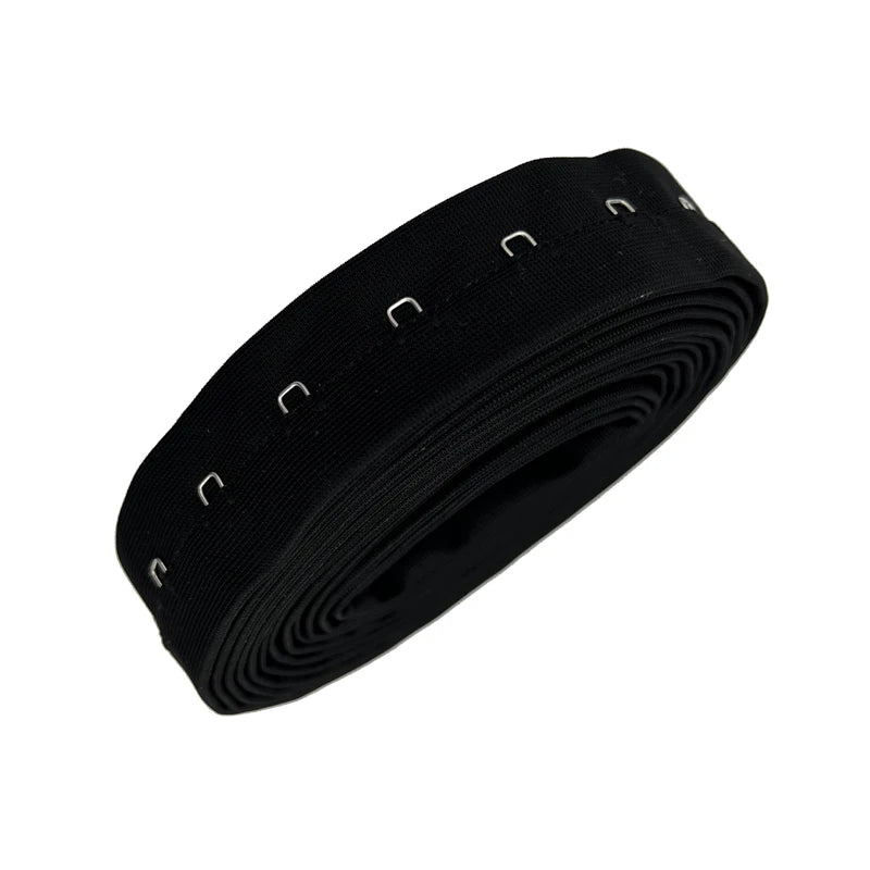 1 row black nylon hook