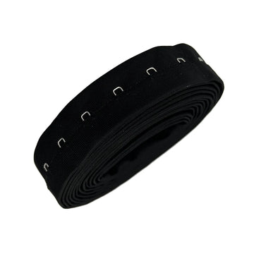 1 row black nylon hook