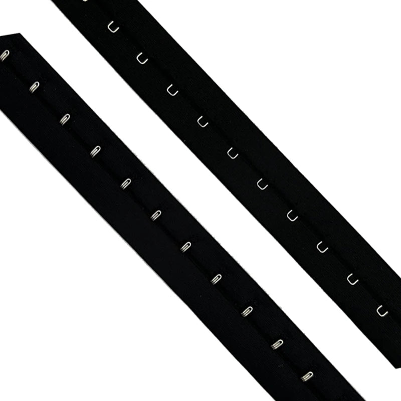 1 row black nylon hook