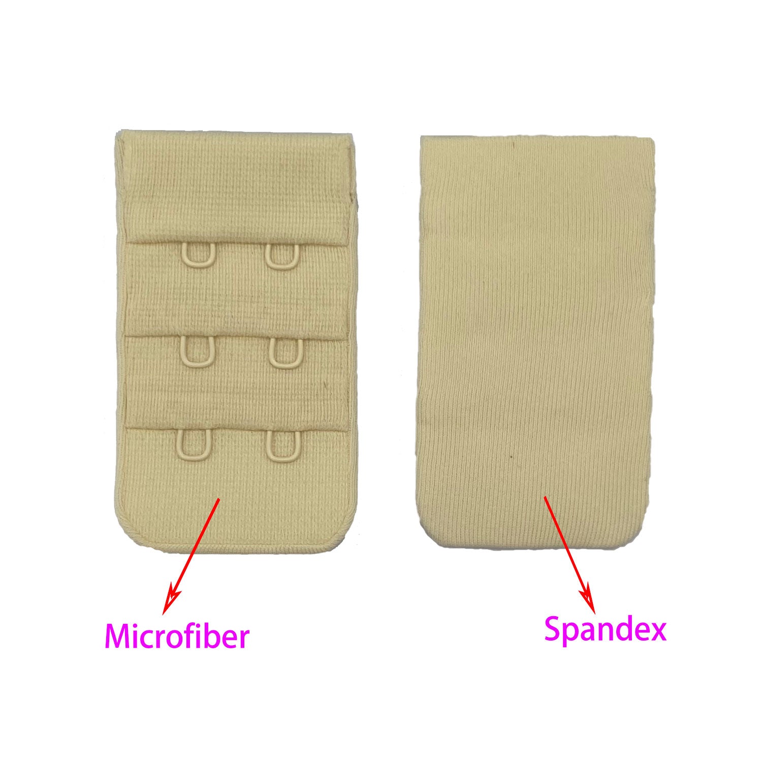 Microfiber+spandex Bra Hook & Eye Tape
