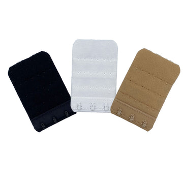 3 linhas 3 ganchos Tecido de náilon extensor de sutiã por atacado/escova de náilon nas costas Cores personalizadas