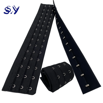 SHIYI black big fastener bra hook and eye tape for corset and underwear garment accessories