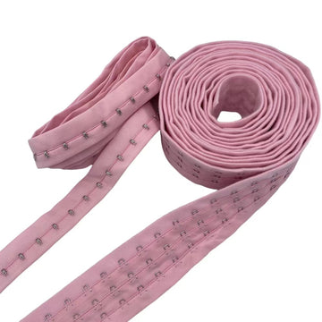 Shiyi big fastener polyester bra hook and eye tape for corset and garment in underwear