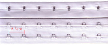 Acessórios de metal pesado reforçado Shiyi 2 linhas para desgaste da fundação / espaçamento 19 mm ou 25 mm / Tricot de nylon escovado / Fita Bustier 