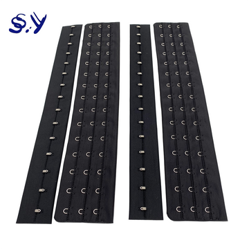 Shiyi factory big fastener bra hook and eye tape for corset and underwear garment accessories